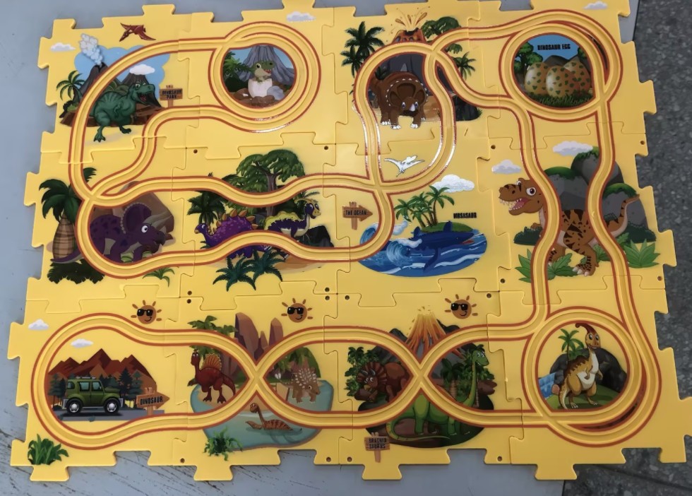 Electric Railroad Puzzle - DIY Construction Toy