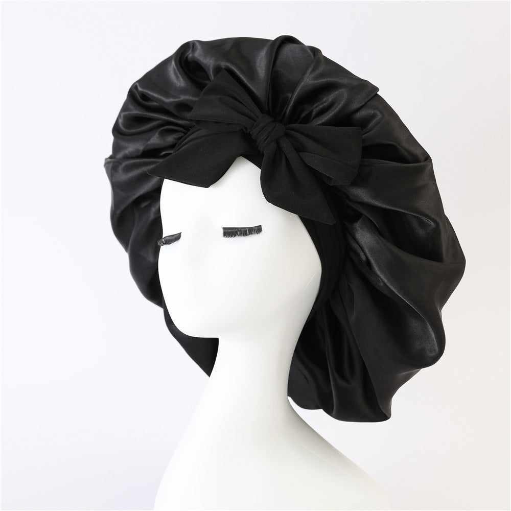 Satin Ribbon Hair Bonnet