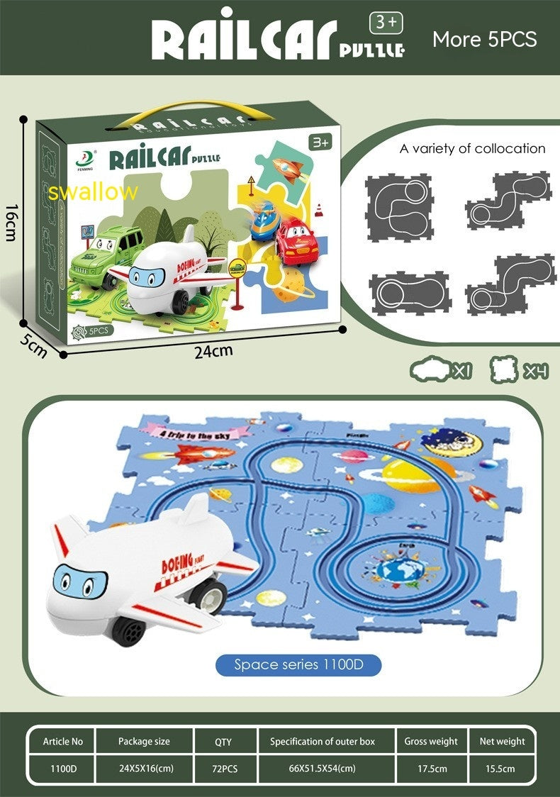 Electric Railroad Puzzle - DIY Construction Toy