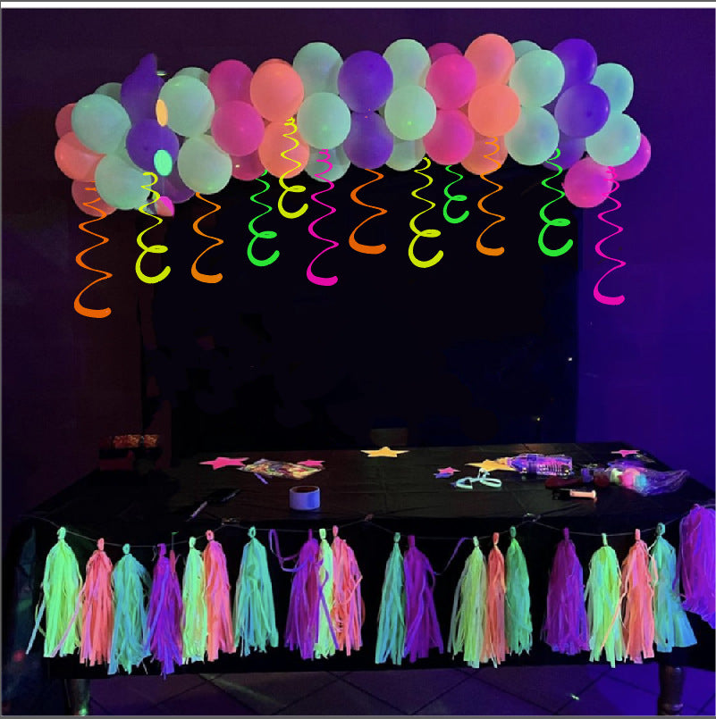 Fluorescent Spiral Party Decorations