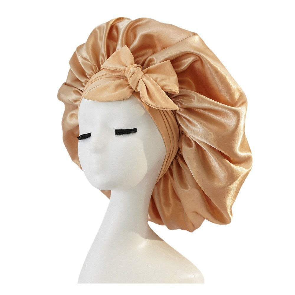 Satin Ribbon Hair Bonnet