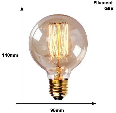 Retro Edison Filament Light Bulb - E27 40W