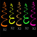 Fluorescent Spiral Party Decorations