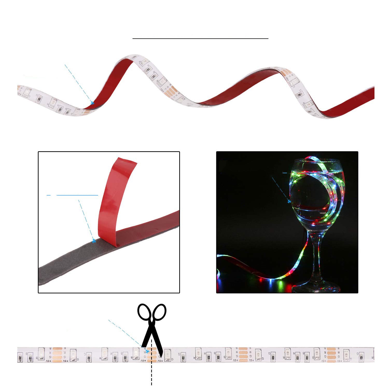 Smart RGB LED Light Strip - Waterproof Voice Control