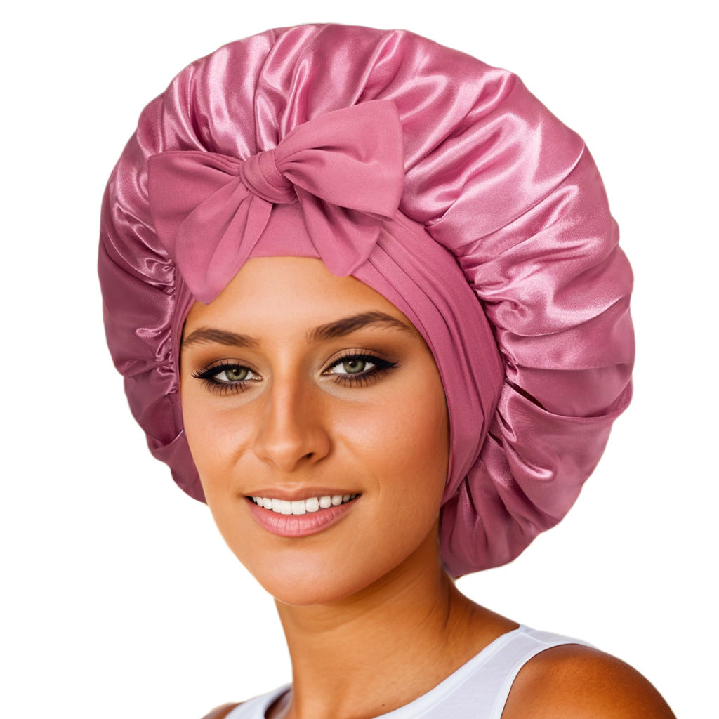 Satin Ribbon Hair Bonnet