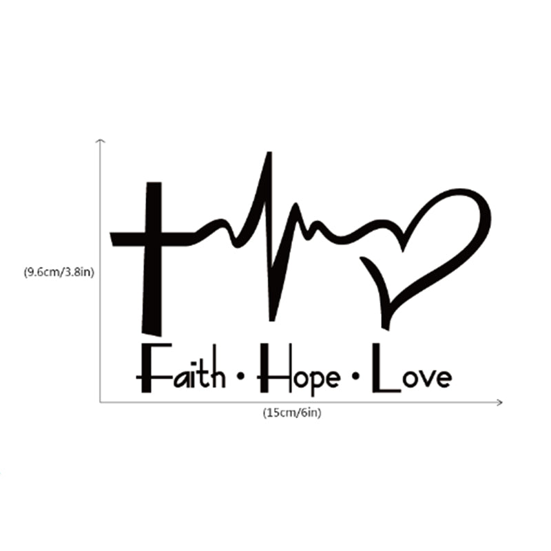 Faith Hope Love Wall Sticker