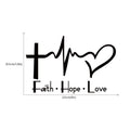 Faith Hope Love Wall Sticker