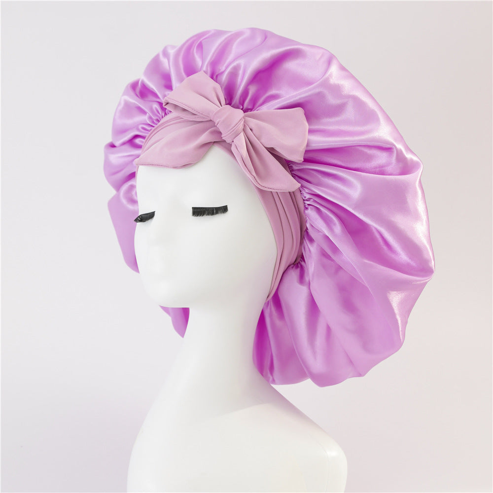 Satin Ribbon Hair Bonnet