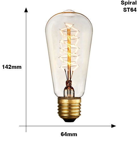 Retro Edison Filament Light Bulb - E27 40W
