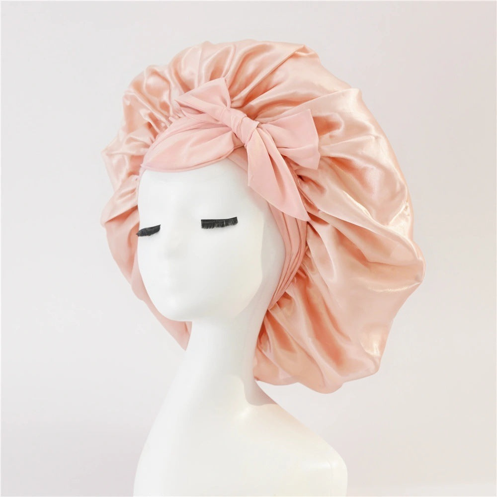 Satin Ribbon Hair Bonnet