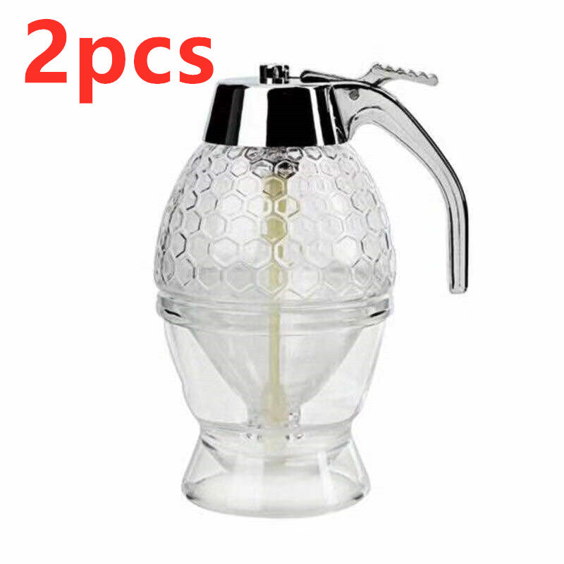 Honey Squeeze Bottle - Drip Dispenser Jar