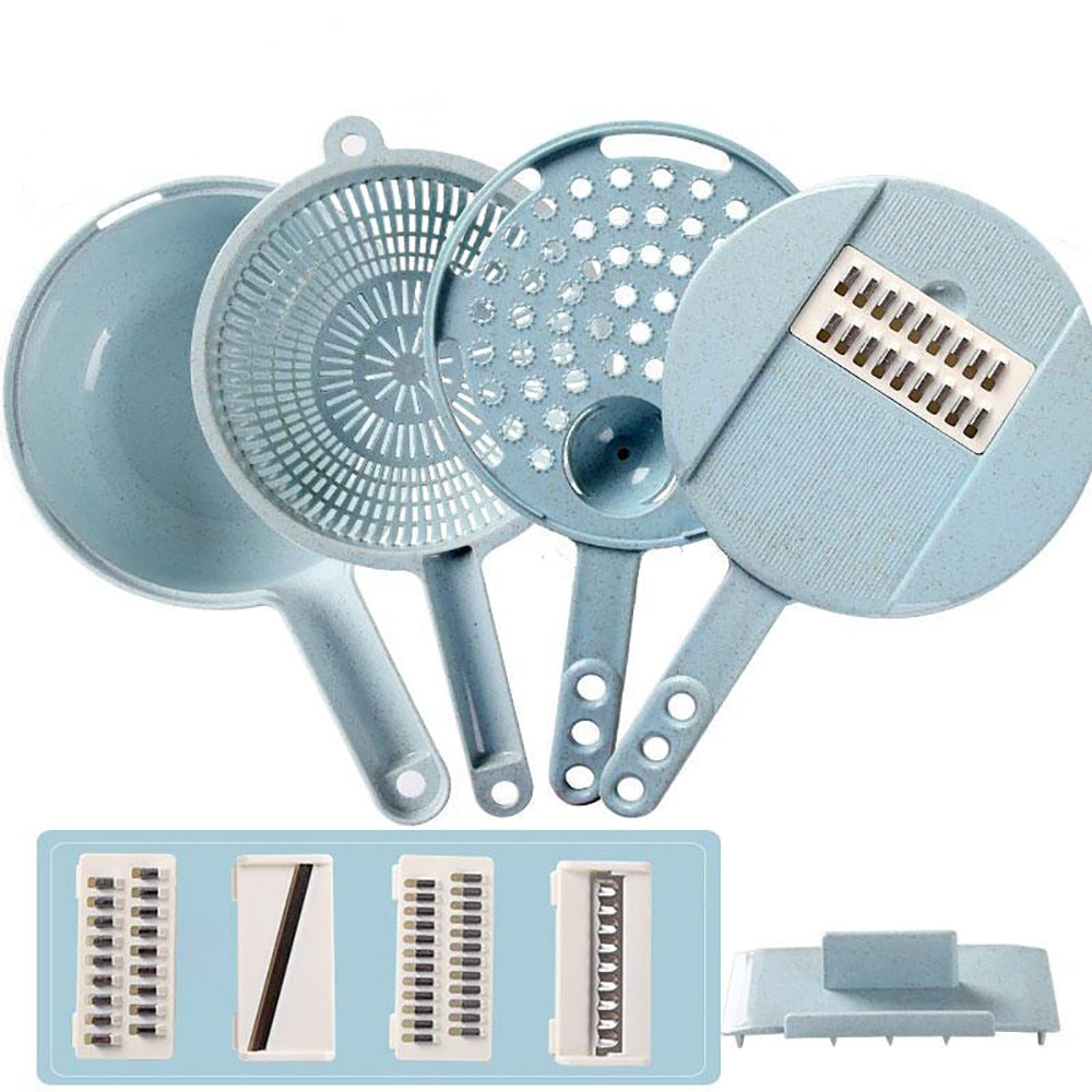 8-in-1 Mandoline Slicer & Vegetable Cutter – Adjustable Kitchen Grater