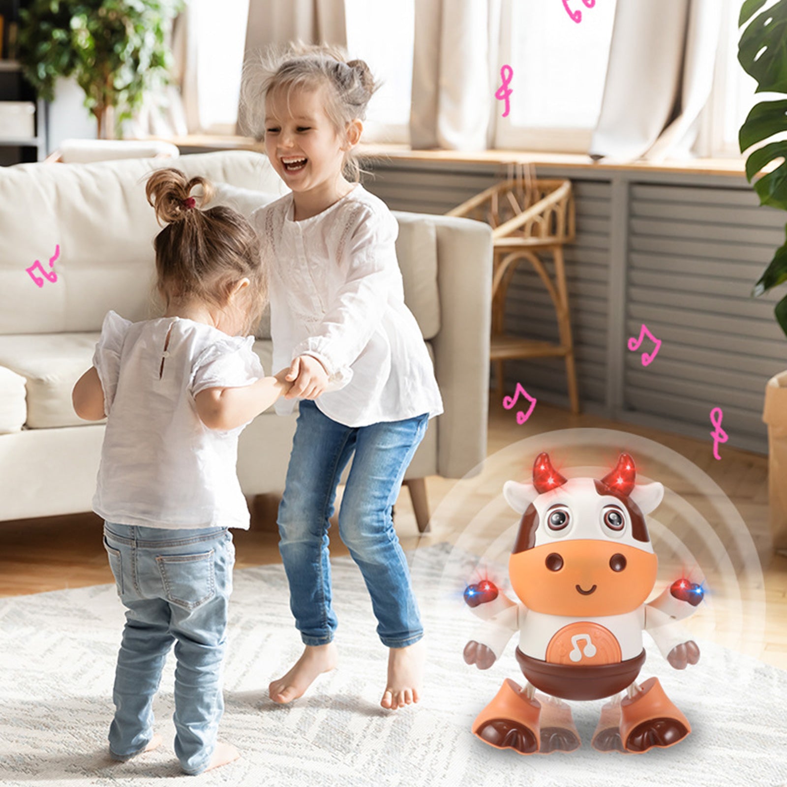 Dancing Cow Robot with Music & Lights