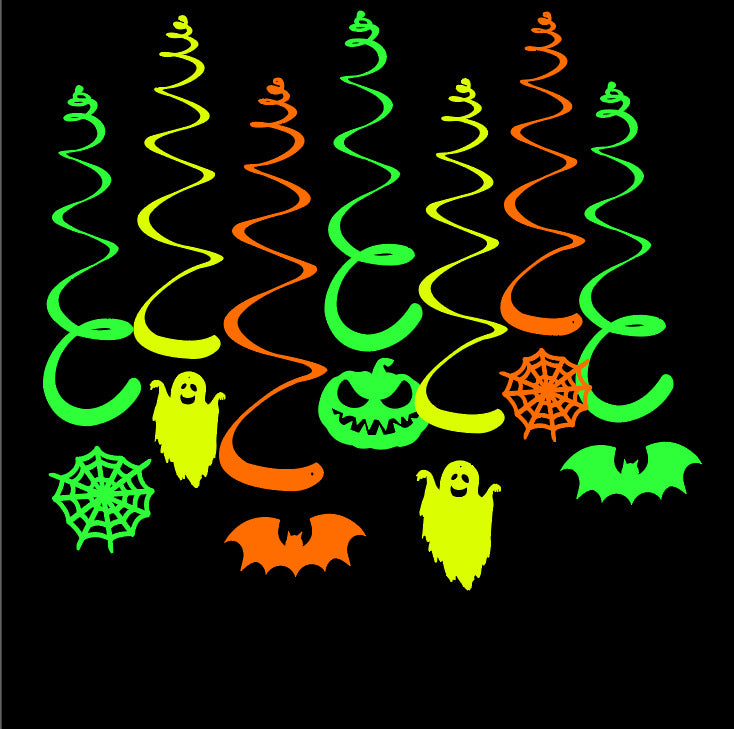 Fluorescent Spiral Party Decorations