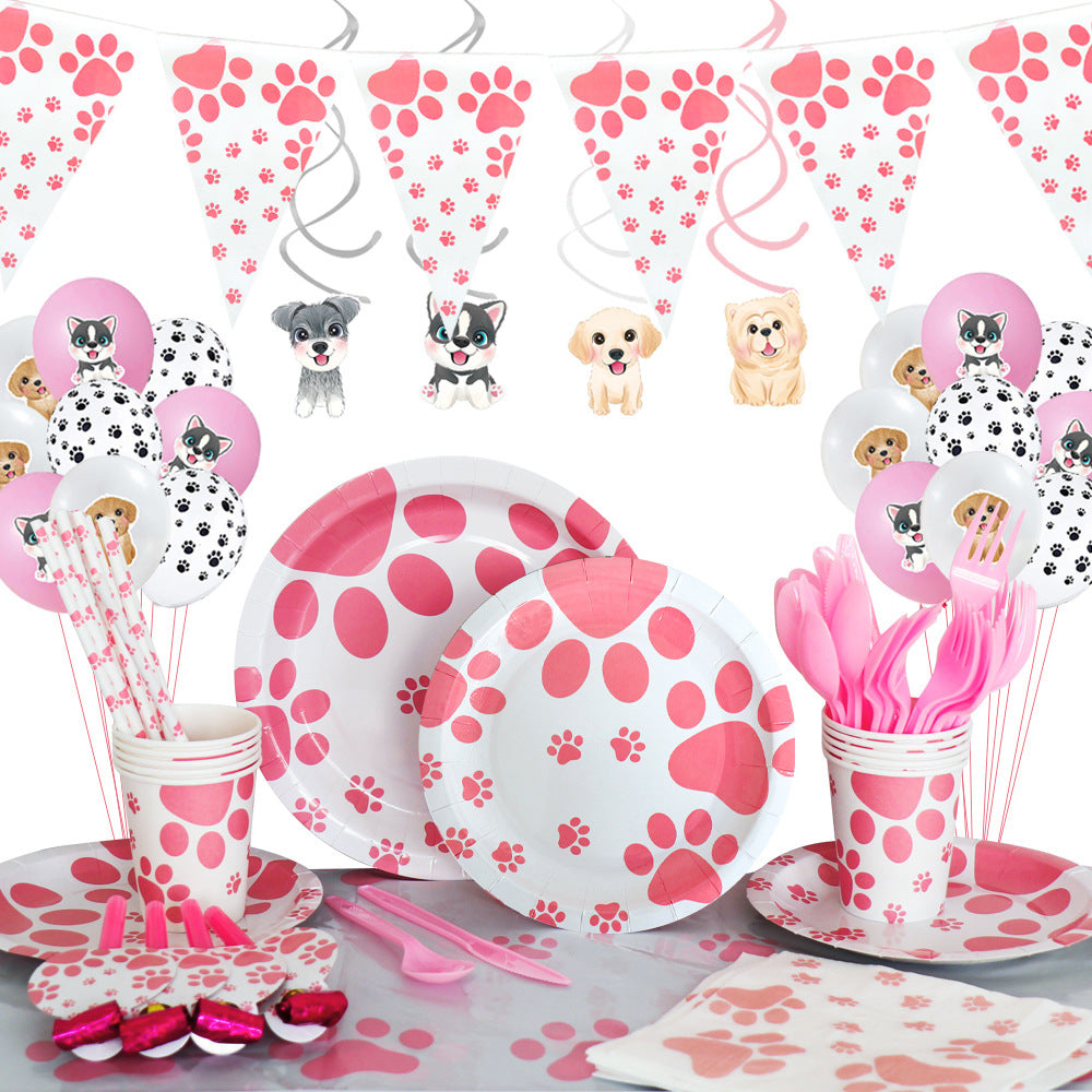 Dog Paw Party Birthday Decorations
