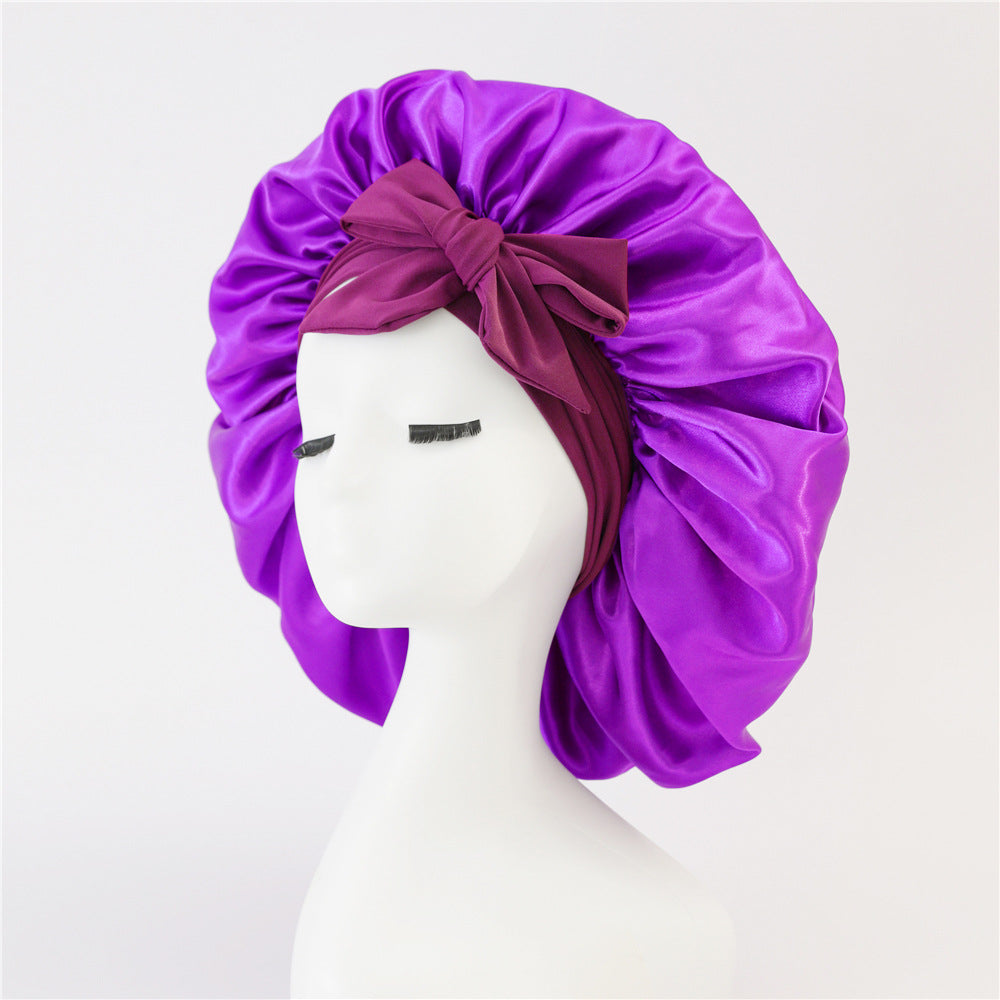 Satin Ribbon Hair Bonnet