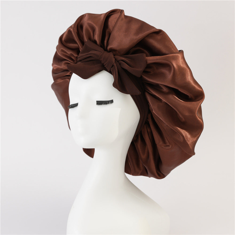 Satin Ribbon Hair Bonnet