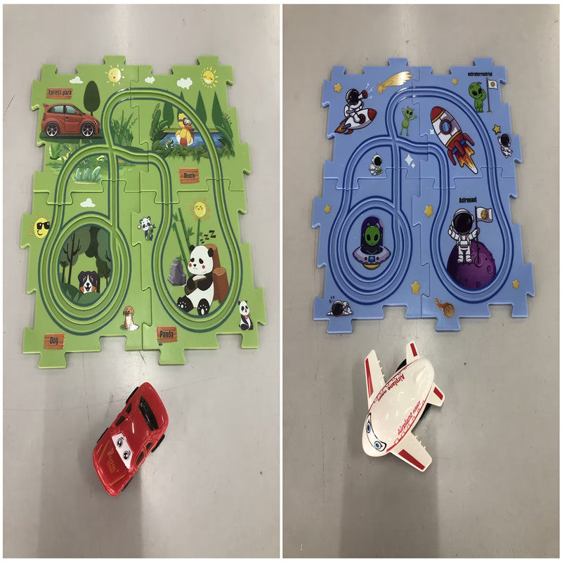 Electric Railroad Puzzle - DIY Construction Toy