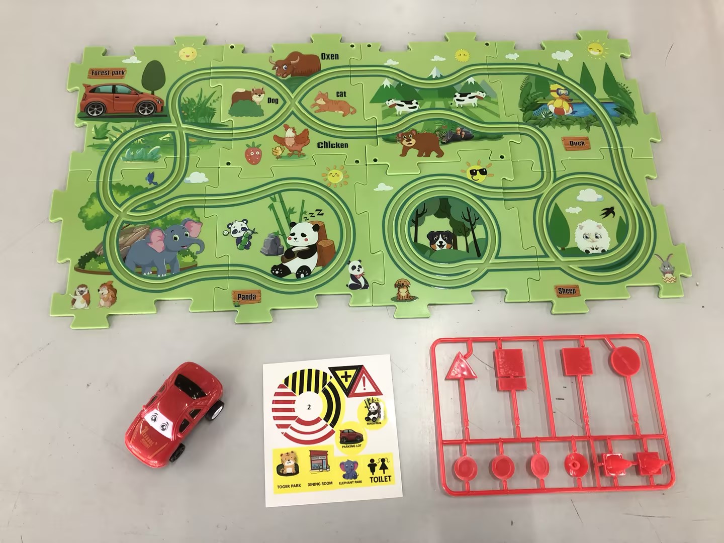Electric Railroad Puzzle - DIY Construction Toy