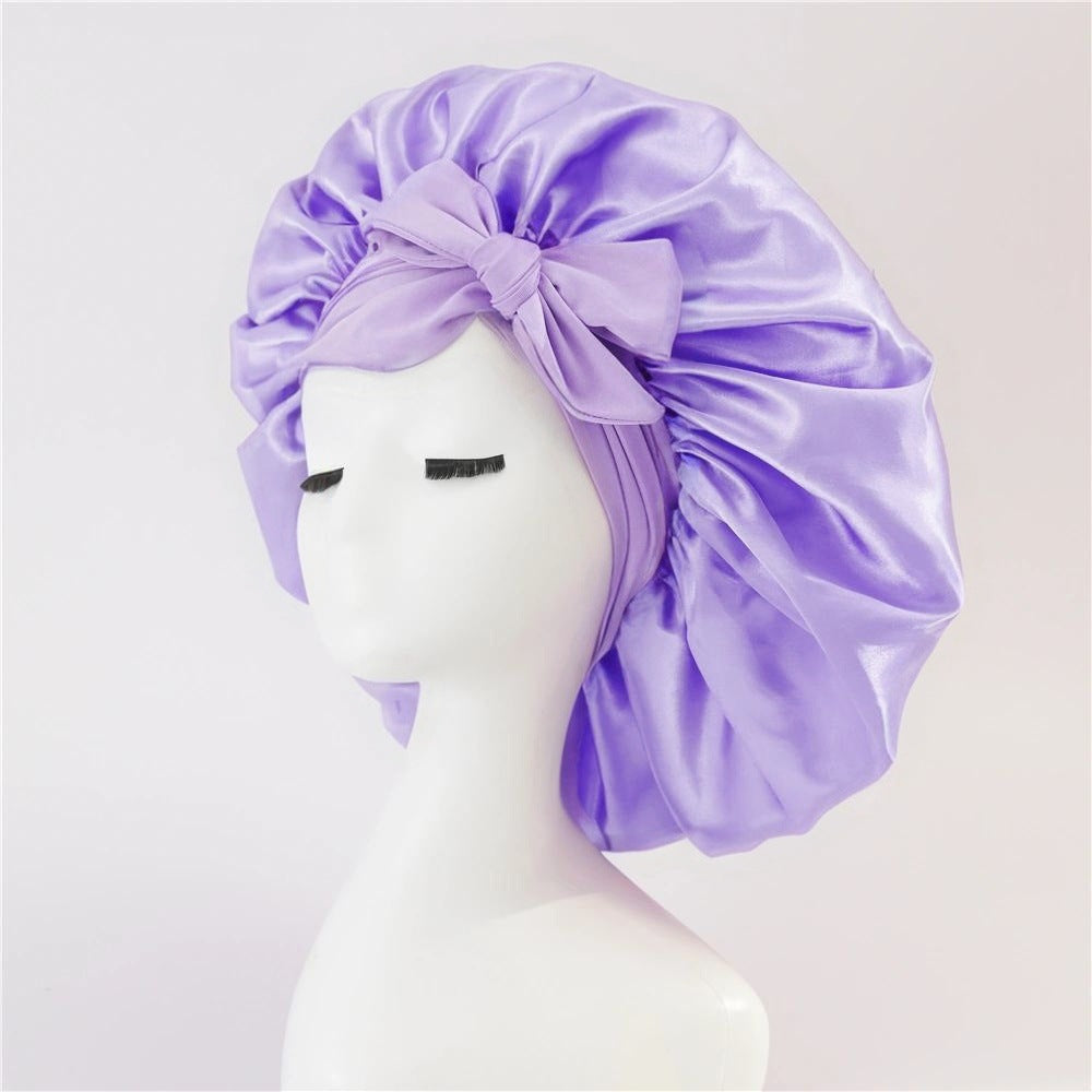 Satin Ribbon Hair Bonnet
