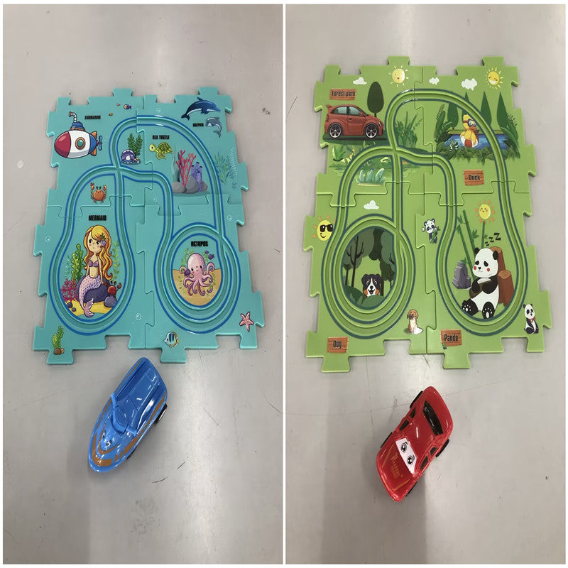 Electric Railroad Puzzle - DIY Construction Toy