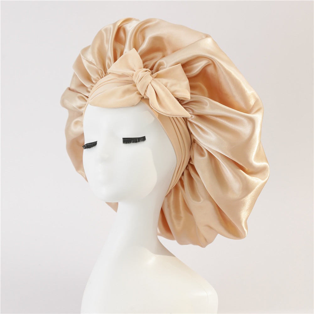 Satin Ribbon Hair Bonnet
