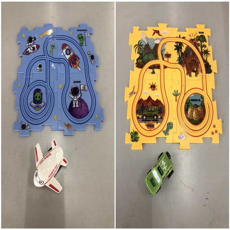 Electric Railroad Puzzle - DIY Construction Toy