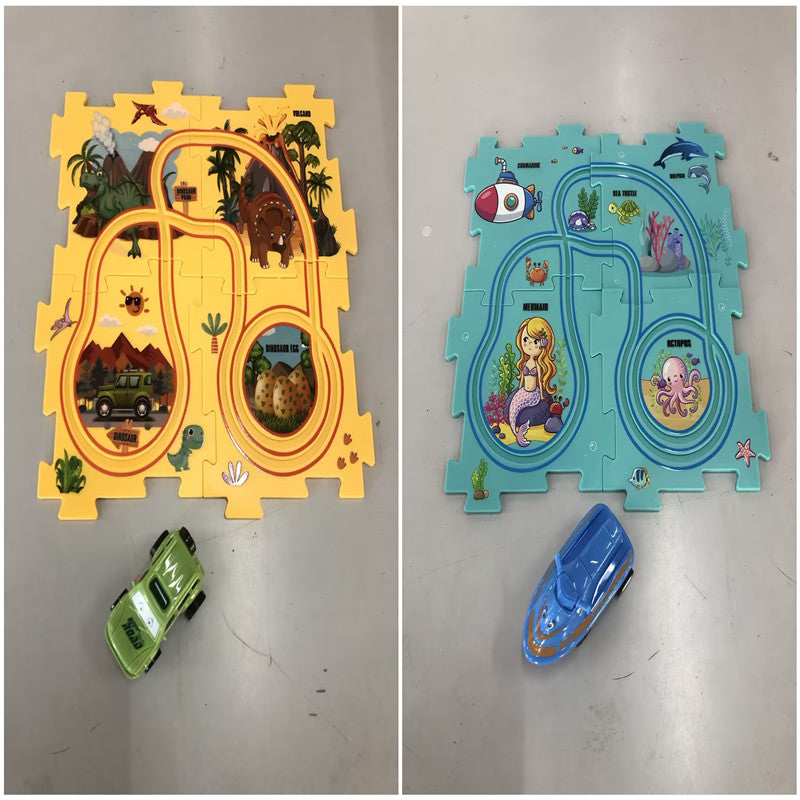 Electric Railroad Puzzle - DIY Construction Toy