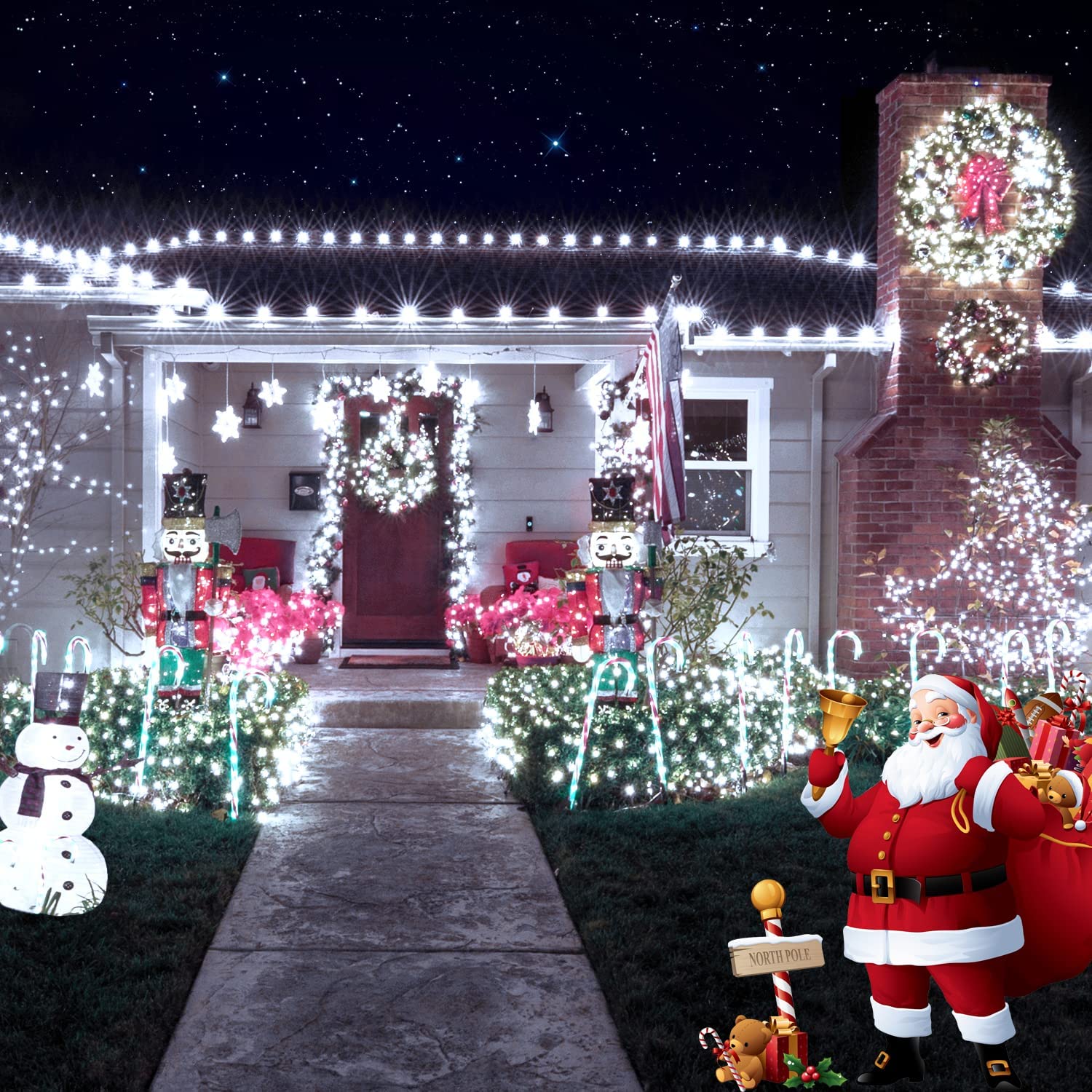Waterproof Outdoor Solar LED String Lights (23-99ft)