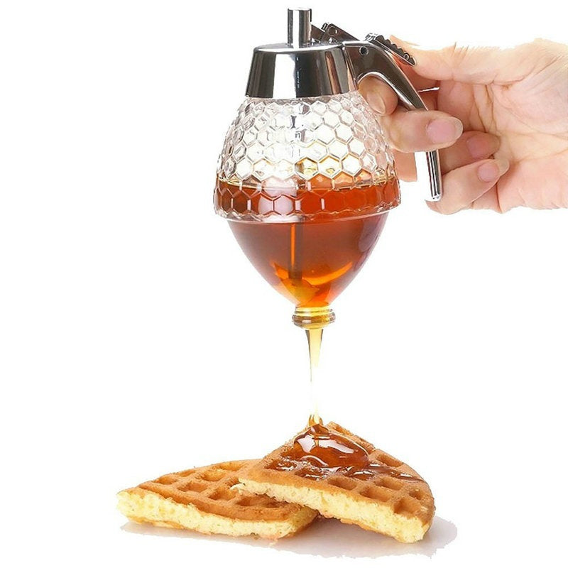 Honey Squeeze Bottle - Drip Dispenser Jar