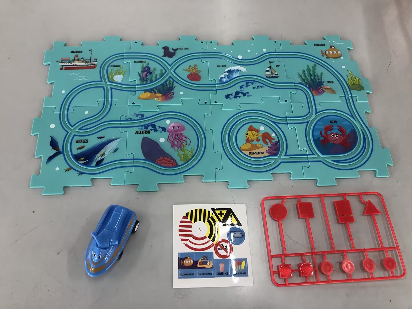Electric Railroad Puzzle - DIY Construction Toy