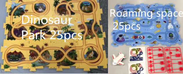 Electric Railroad Puzzle - DIY Construction Toy