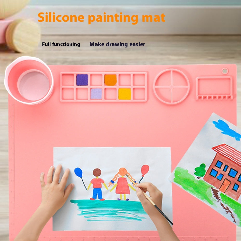 Silicone Double Bowl Painting Mat