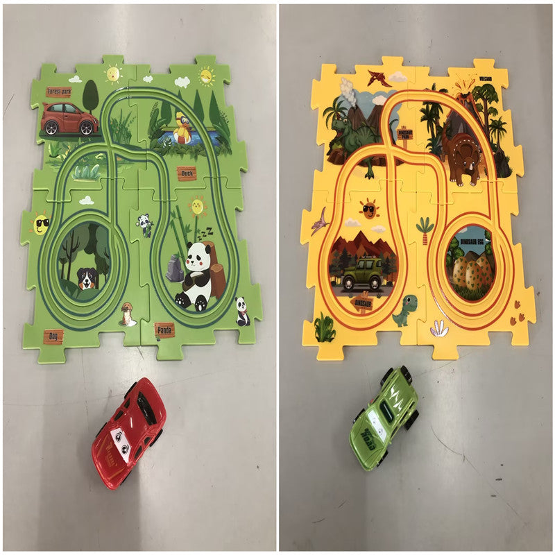 Electric Railroad Puzzle - DIY Construction Toy