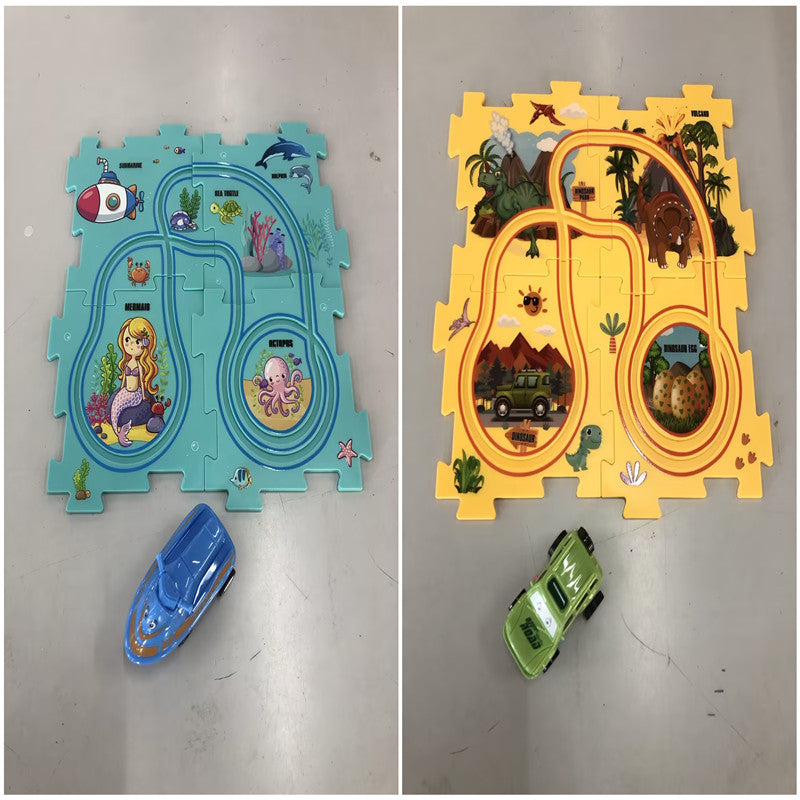 Electric Railroad Puzzle - DIY Construction Toy