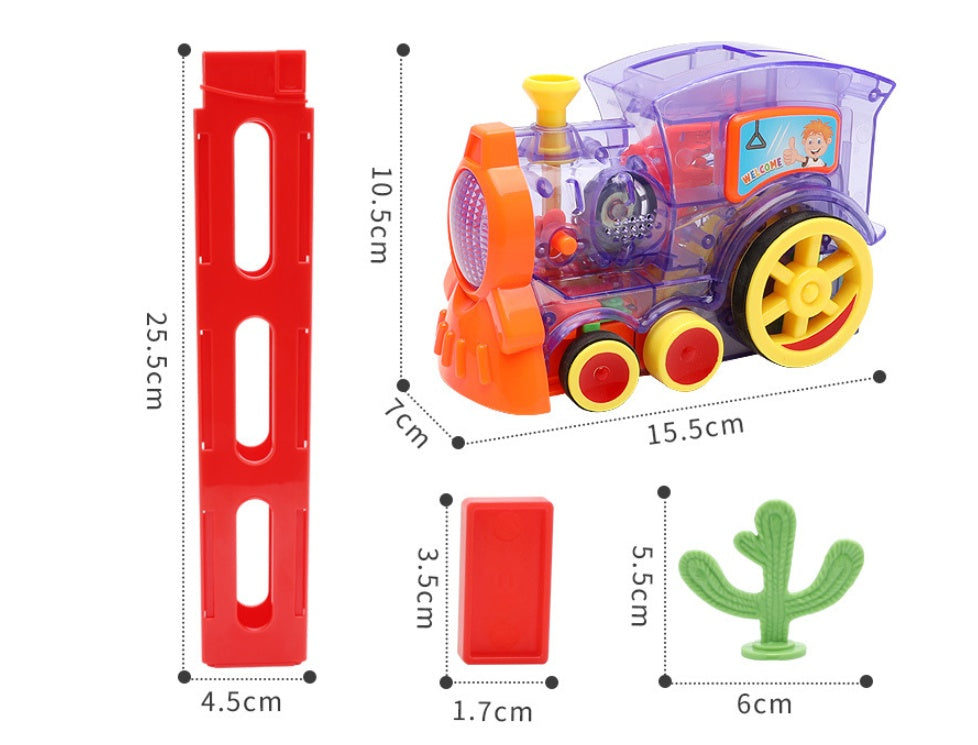 Electric Domino Train Toy - Automatic Building Blocks