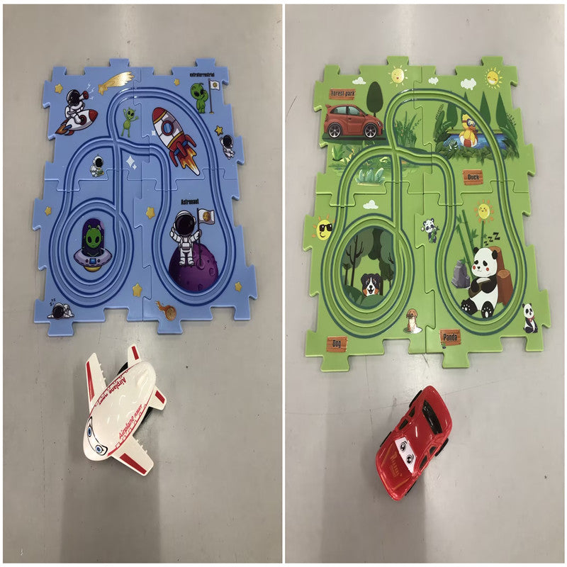 Electric Railroad Puzzle - DIY Construction Toy