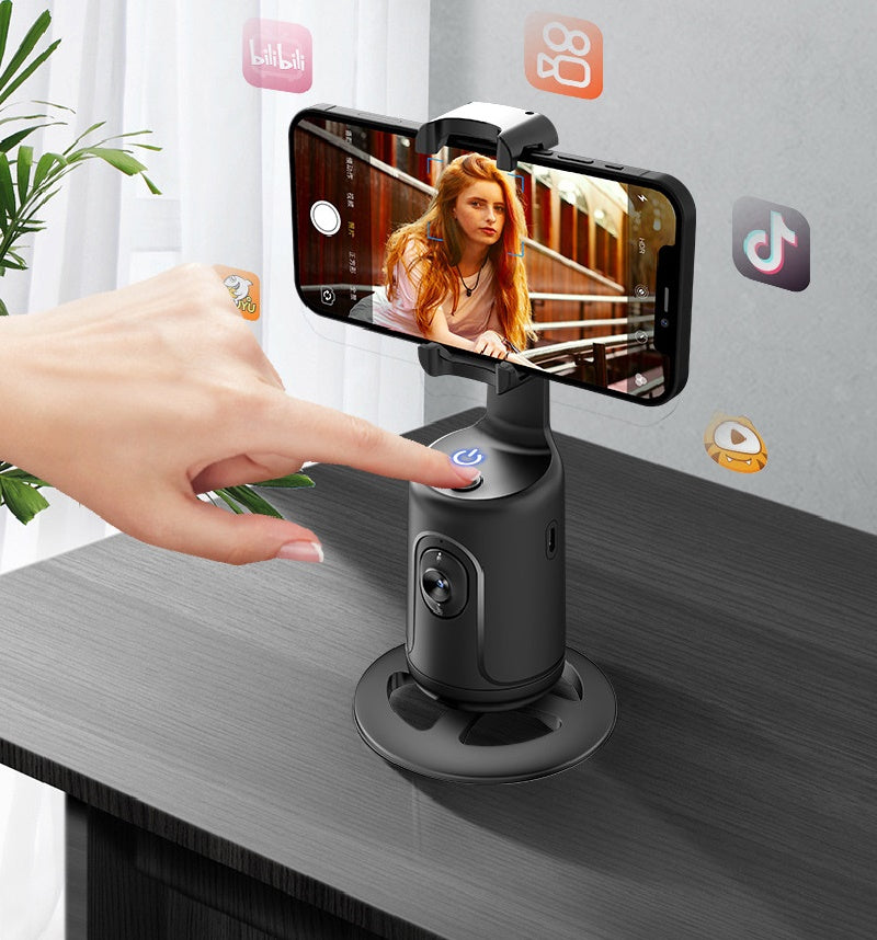 360° AI Face Tracking Phone Gimbal - Auto Stabilizer