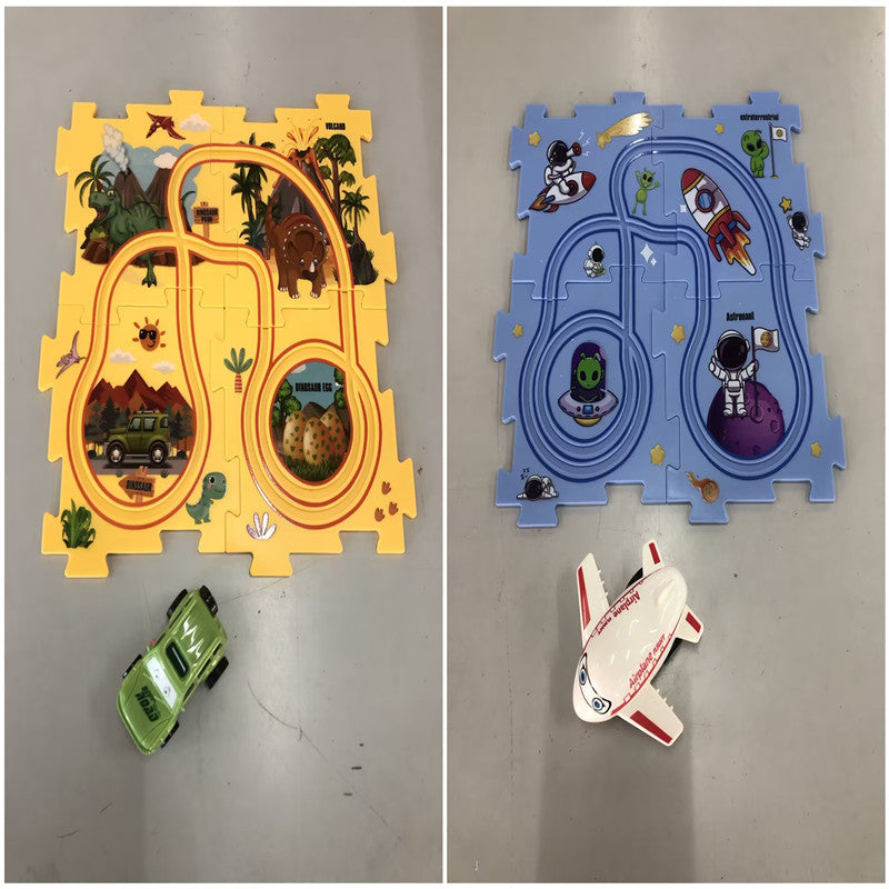 Electric Railroad Puzzle - DIY Construction Toy