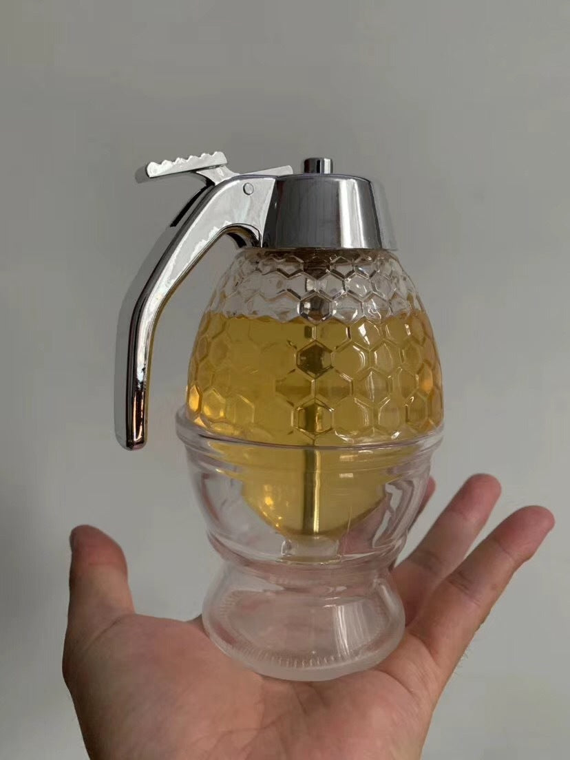 Honey Squeeze Bottle - Drip Dispenser Jar