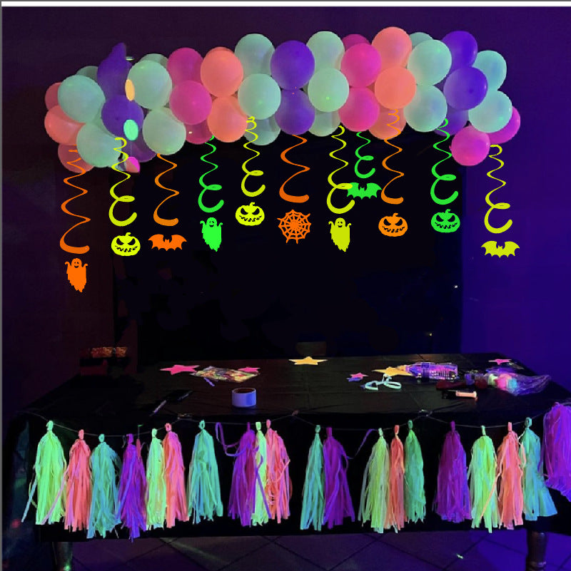 Fluorescent Spiral Party Decorations