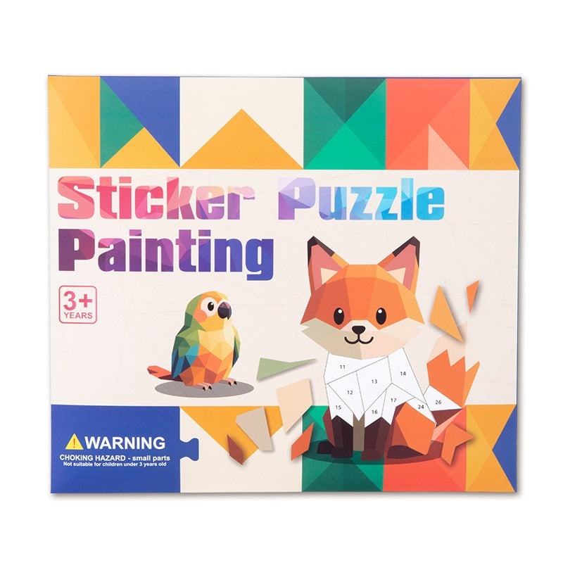3D Geometric Stickers - Educational Craft Toy for Kids