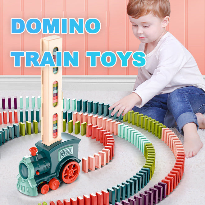Electric Domino Train Toy - Automatic Building Blocks