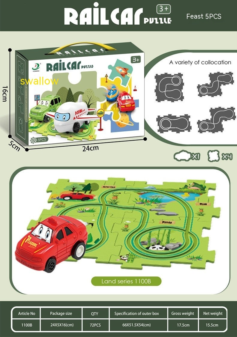 Electric Railroad Puzzle - DIY Construction Toy