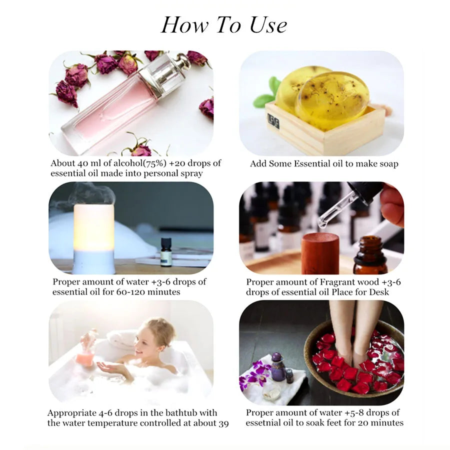 10ml Essential Oil - Pure Natural Essential Oils