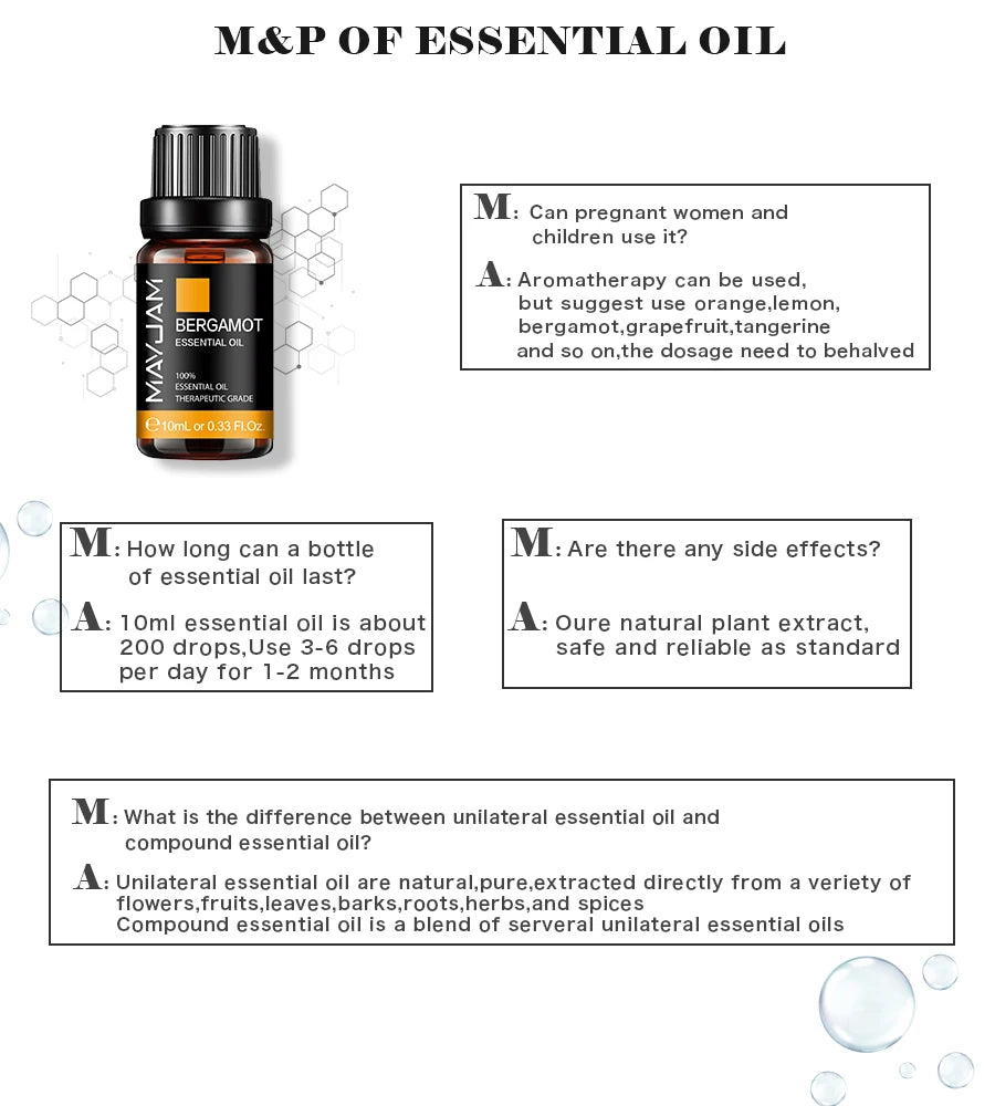 10ml Essential Oil - Pure Natural Essential Oils