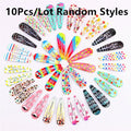 Girls Printed Flower BB Hair Clips