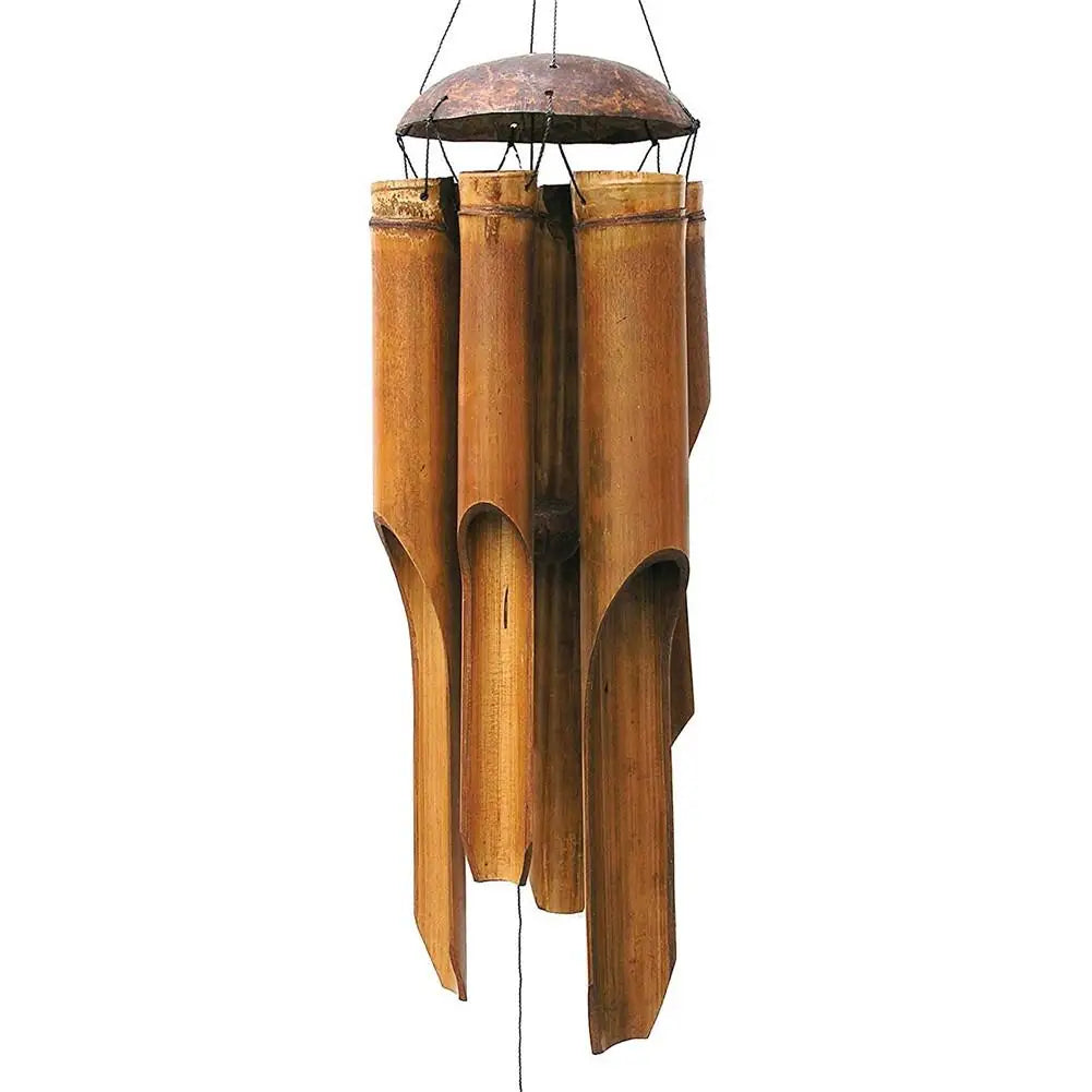 Handmade Bamboo & Wood Wind Chimes - Indoor & Outdoor