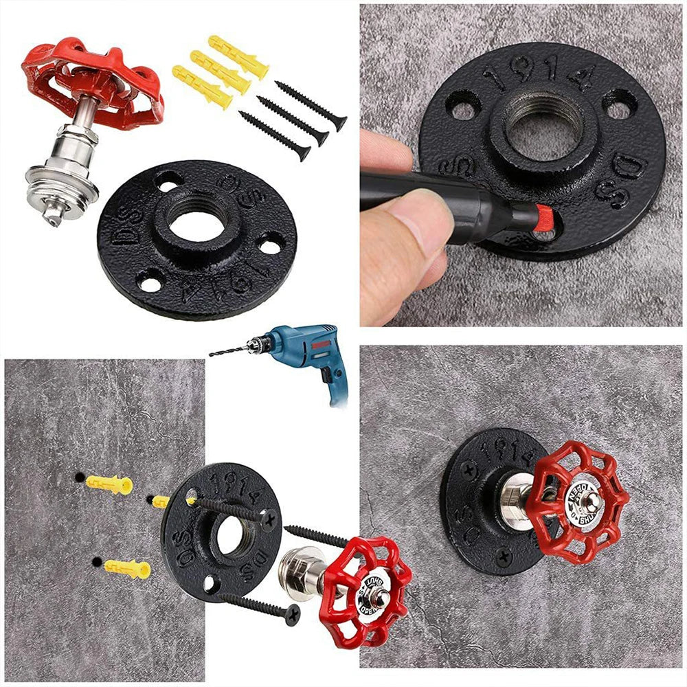 Industrial Water Pipe Wall Bracket