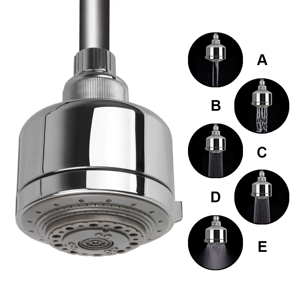 Multifunction Pressurized Shower Head - High Pressure Spray